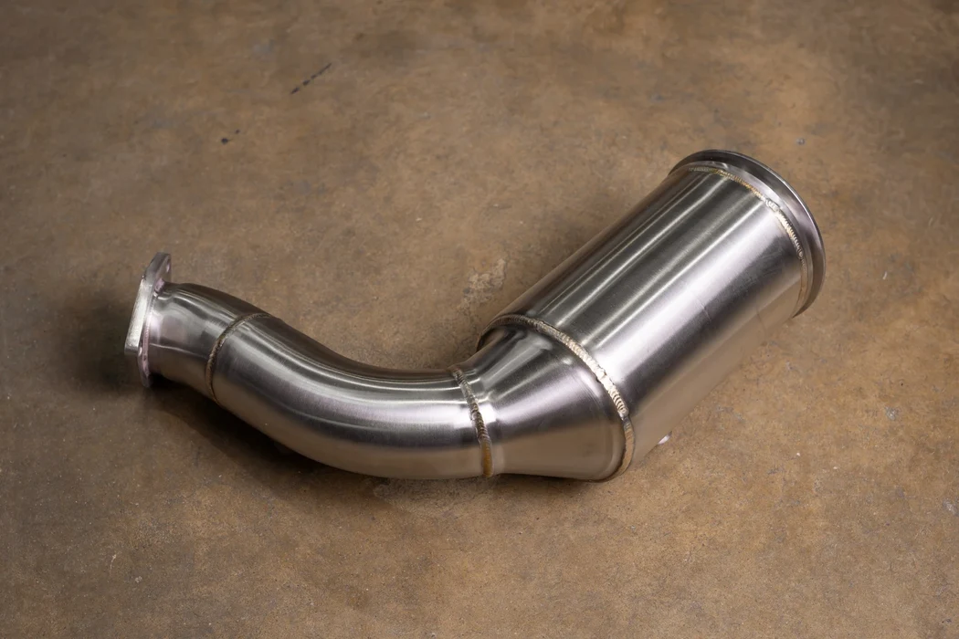 mercedes c63 w205 catted and catless downpipes